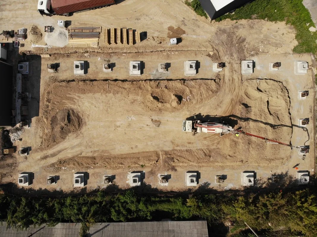 A green field in Ungheni — construction of the Unicorn Carpets factory begins